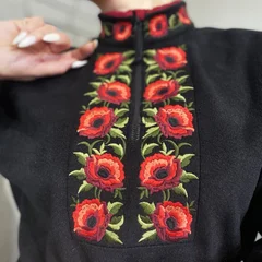 Фліска-вишиванка Червоні Маки